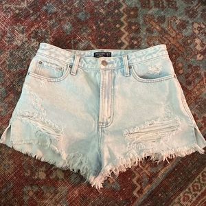 Distressed Jean Shorts
